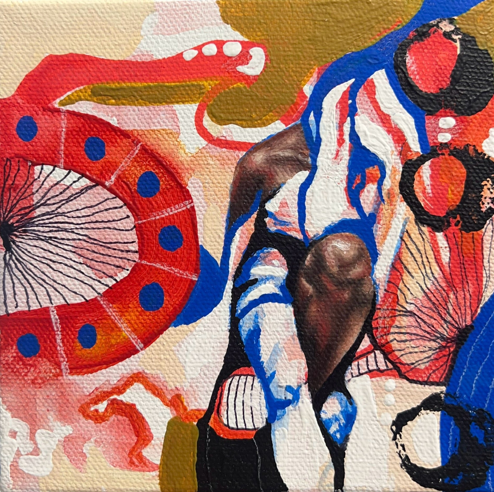 Take a Dip - Mini Original Painting