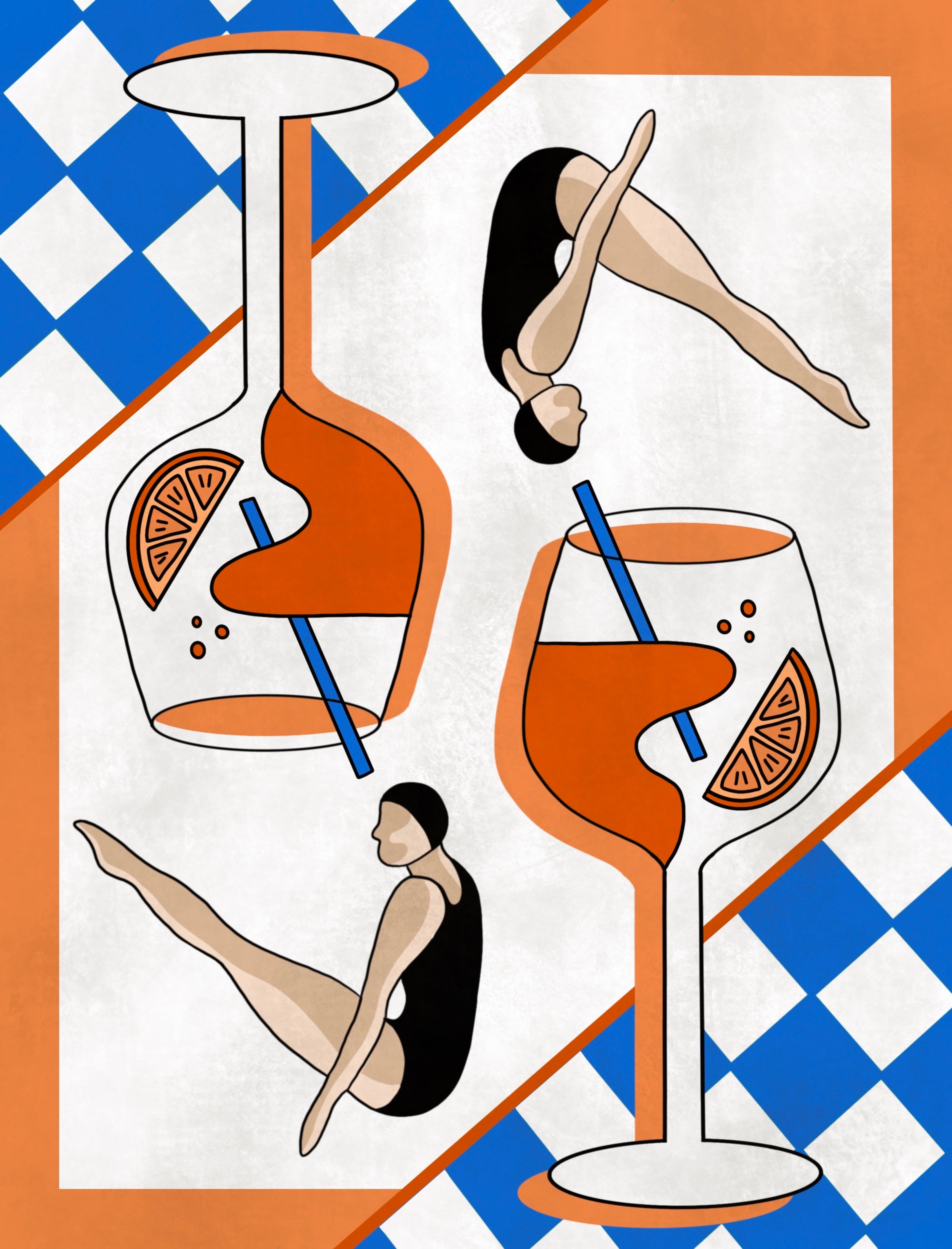 Swimmin' for a Spritz Print