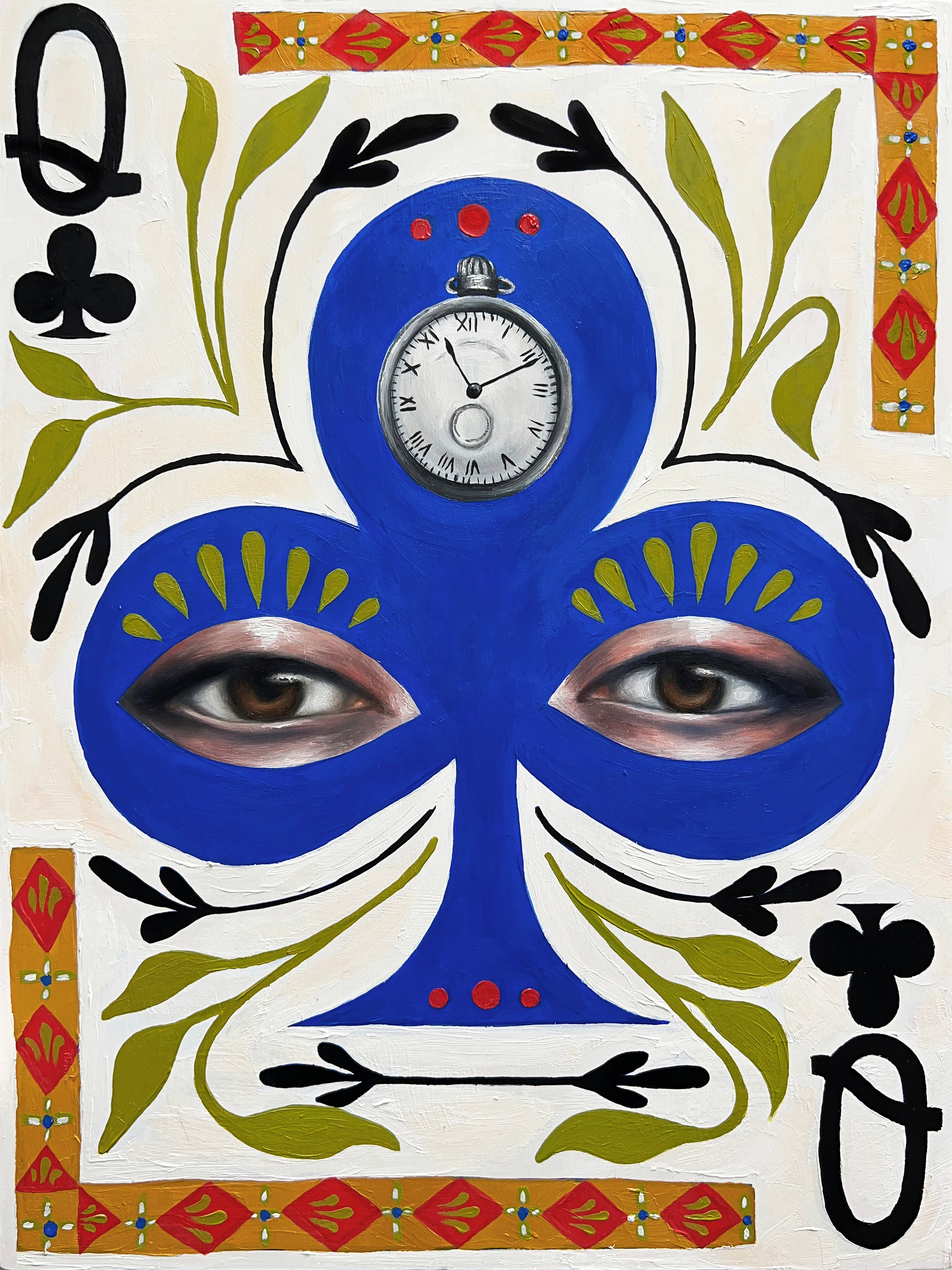 The Queen of Clubs Print