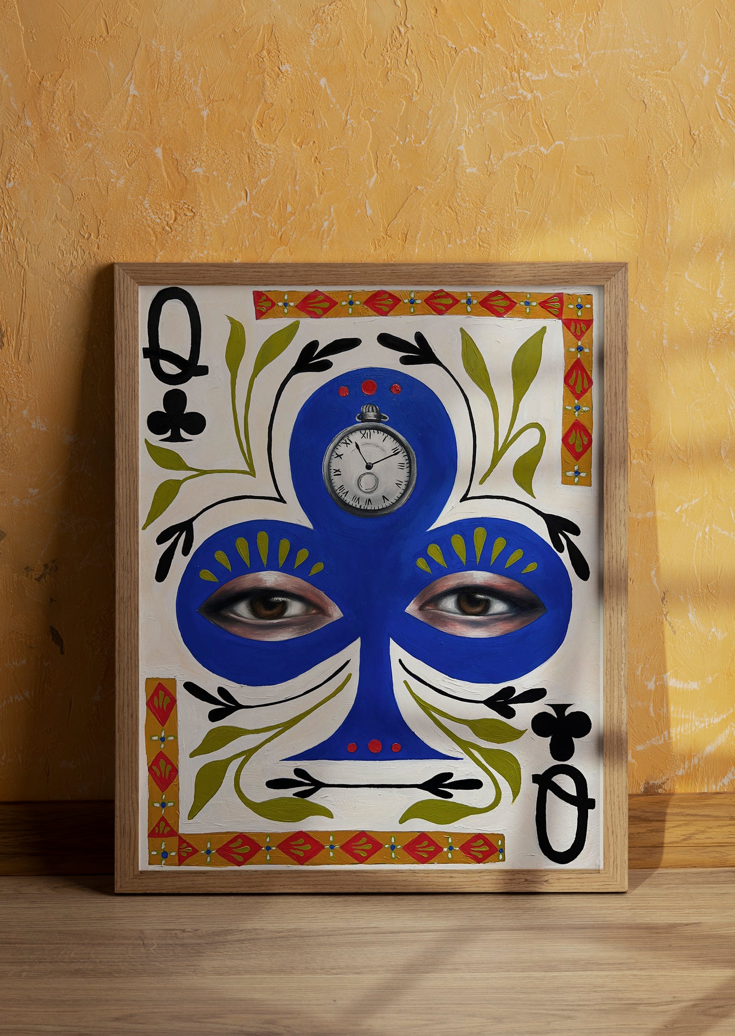 The Queen of Clubs Print
