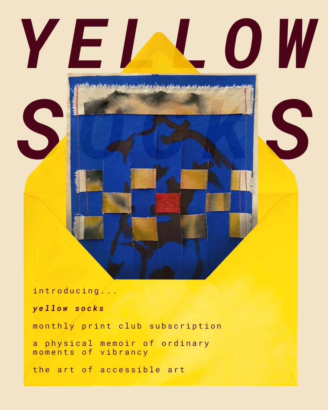 Yellow Socks - Monthly Print Club Subscription Mackenna Overholt Fine Art Yellow Socks - Monthly Print Club Subscription Mackenna Overholt Fine Art
